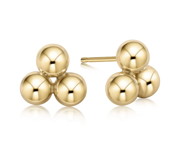 Classic Cluster Stud - Gold 6mm