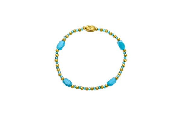 "Here, There & Everywhere"- Aqua Azure Bracelet (G)