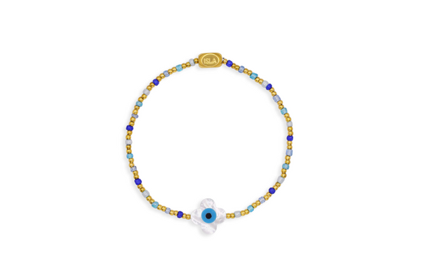 Meditteranean - Aqua Azure MOP Clover