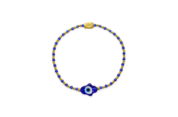 Meditteranean - Cobalt Hamsa Evil Eye