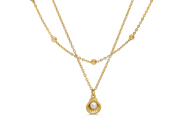"Here's the Skinny" 2-Pack Necklaces - Life's a Beach – With Ball Chain