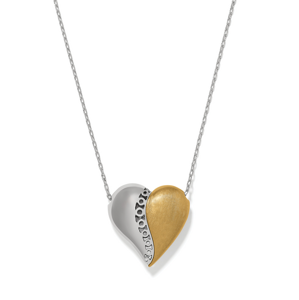 Inner Circle Curvy Heart Necklace