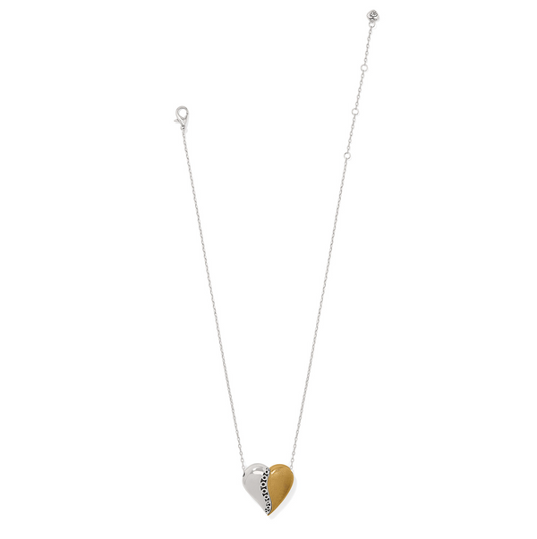 Inner Circle Curvy Heart Necklace