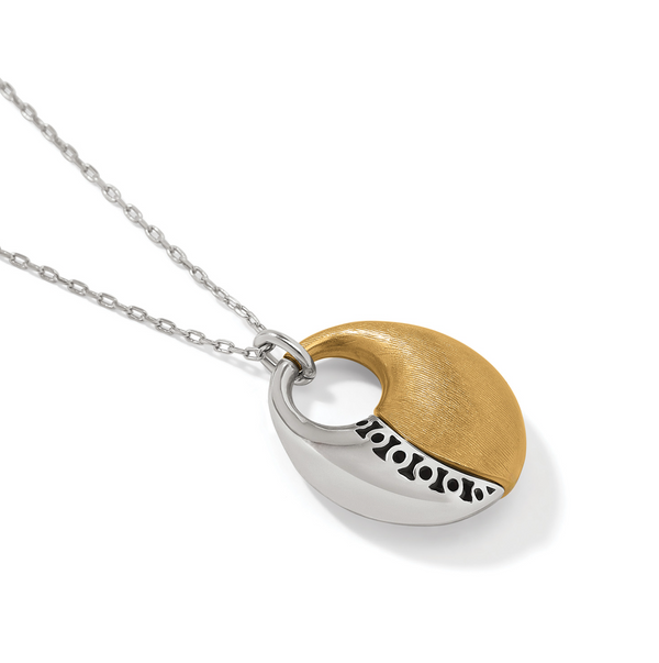 Inner Circle Oval Pendant Necklace