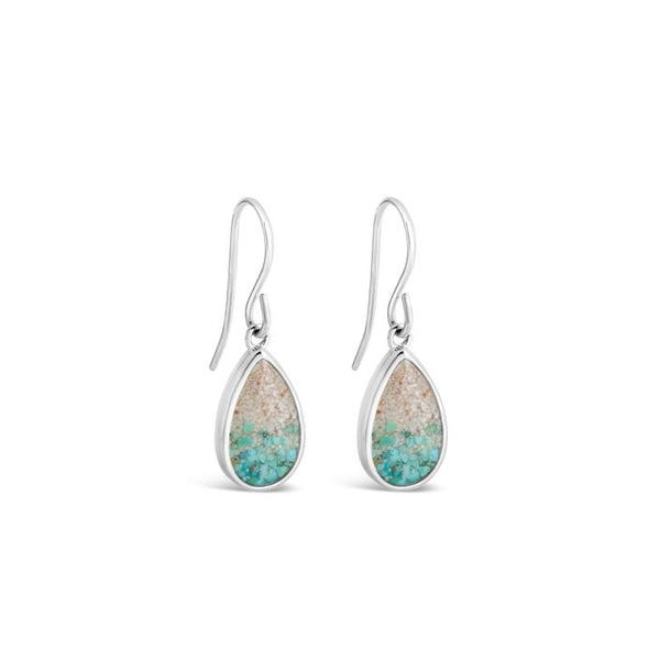 Teardrop Earrings - Turquoise Gradient