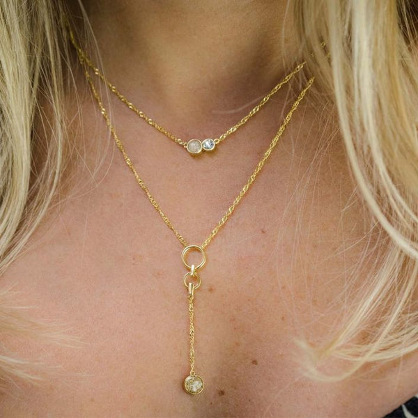 Veronica Necklace Gold- LBI Sand