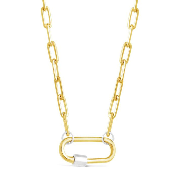 Carabiner Necklace by Captain Kate - 14k Gold Vermeil