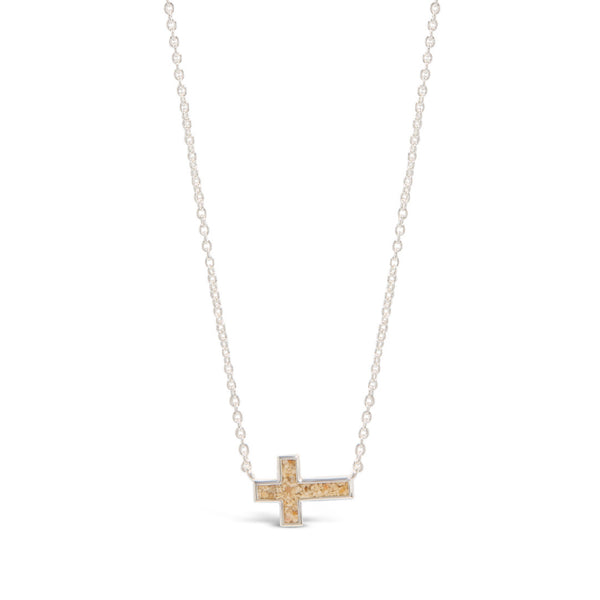 Cross Stationary Necklace
