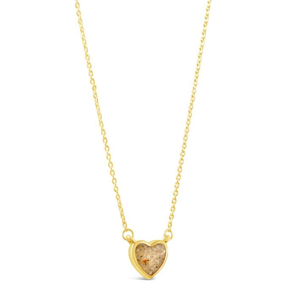 Delicate Dune Heart Necklace - Gold