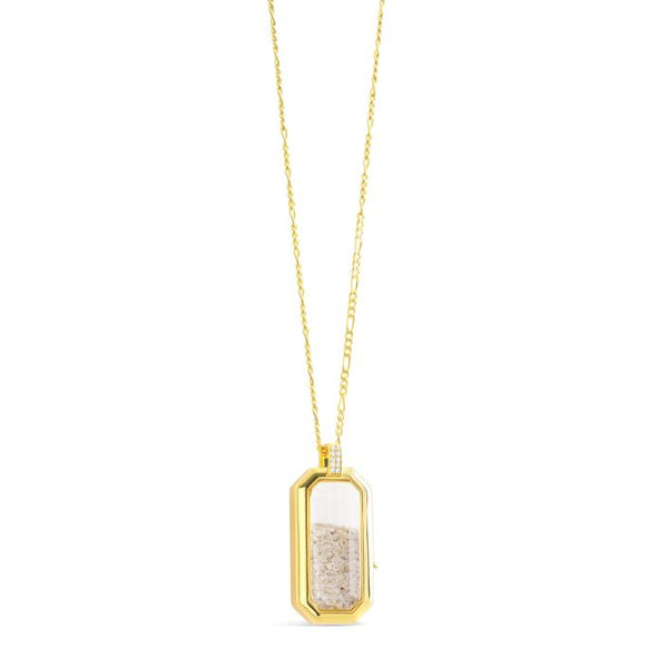WanderLocket Locket - Emerald Cut - 14k Vermeil