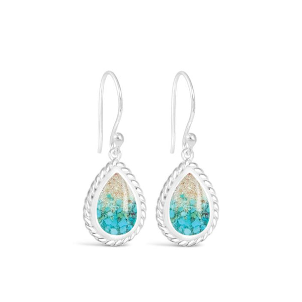 Modern Mermaid Earrings - Turquoise Gradient