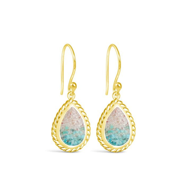 Modern Mermaid Earrings by Captain Kate - 14k Gold Vermeil - Turquoise Gradient