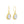 Load image into Gallery viewer, Modern Mermaid Earrings by Captain Kate - Moonstone - 14k Gold Vermeil
