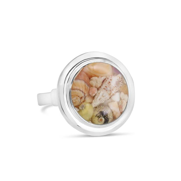 Neptune Cocktail Ring - Shell Scape