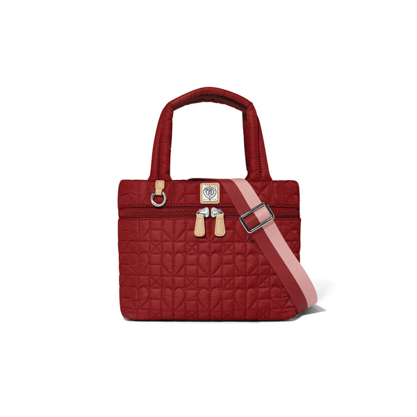 Adrienne Small Tote - Garnet