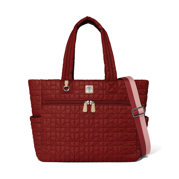 Amara Large Tote - Garnet