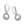 Load image into Gallery viewer, Meridian Aurora Leverback Earrings - Crystal
