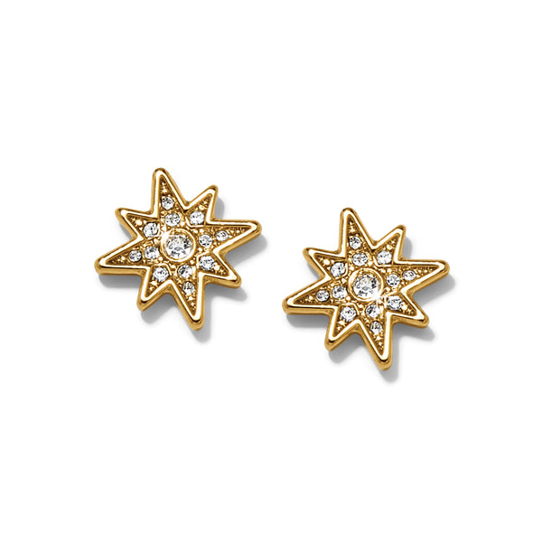 Enchanting Star Post Earrings - Gold