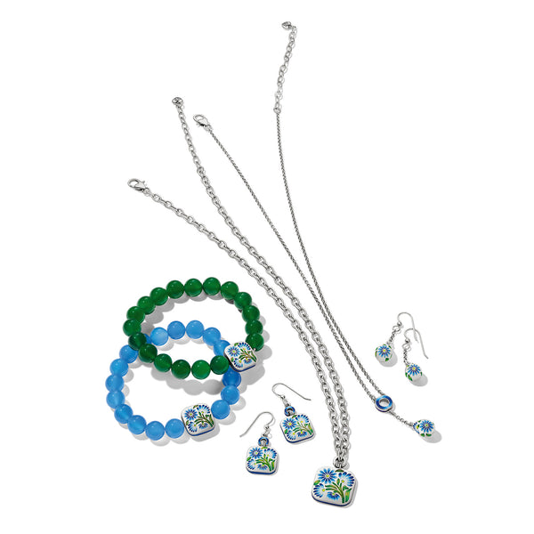 Sydney Daisy Stretch Bracelet - Green