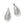 Load image into Gallery viewer, Cascade Drop Petite Post Drop Earrings
