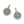 Load image into Gallery viewer, Alcazar Heart Two Tone Post Drop Earrings
