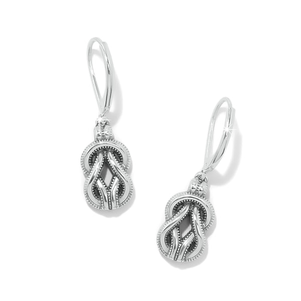 Interlok Harmony Leverback Earrings - Black