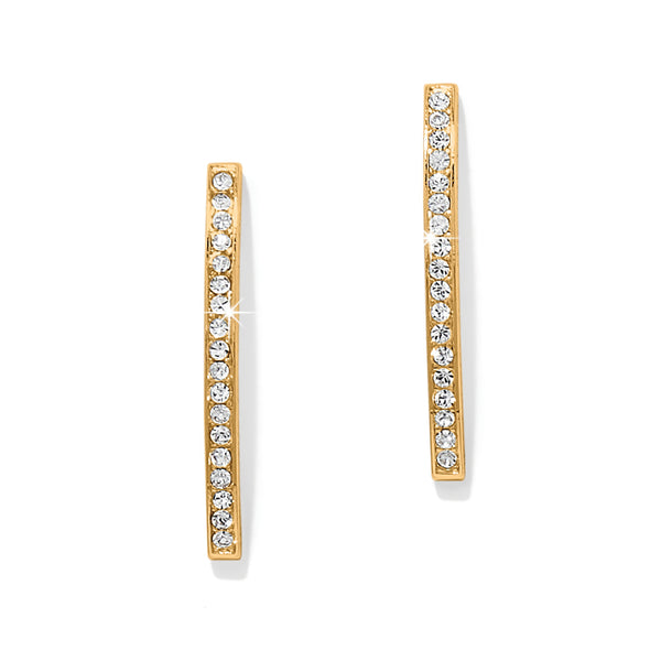Meridian Geo Bar Post Earrings - Gold