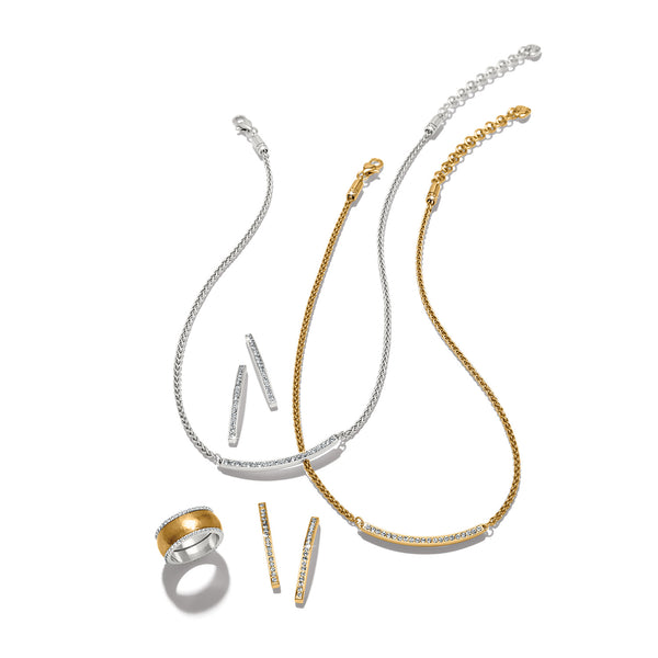 Meridian Geo Bar Post Earrings - Gold