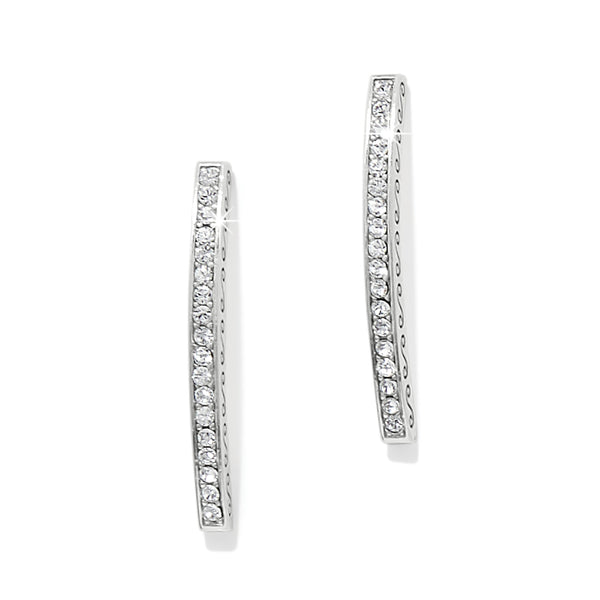Meridian Geo Bar Post Earrings - Silver