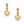 Load image into Gallery viewer, Meridian Petite Heart Wave Post Earrings
