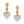 Load image into Gallery viewer, Meridian Petite Heart Wave Post Earrings
