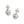 Load image into Gallery viewer, One Heart Pearl Post Drop Earrings
