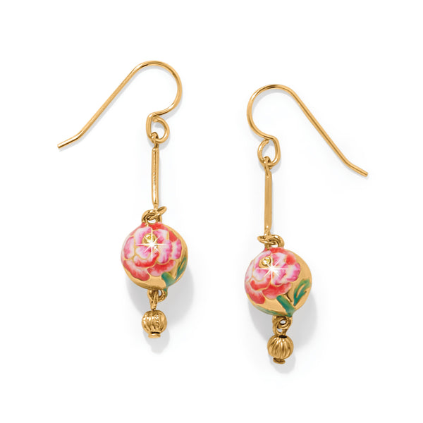 Rose Petal French Wire Earrings