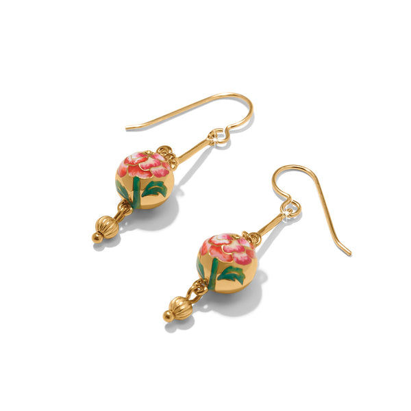 Rose Petal French Wire Earrings