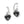 Load image into Gallery viewer, Pretty Tough Amour Heart Post Drop Earrings
