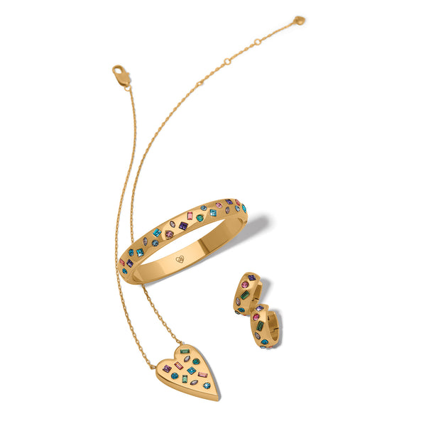B Radiant Hinged Bangle - Multi