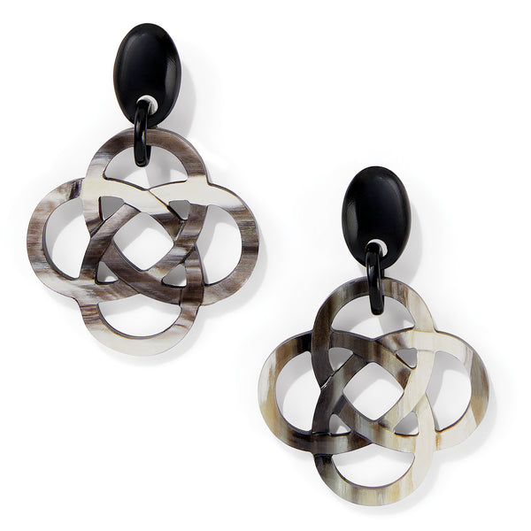 Interlok Horn Post Earrings