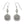 Load image into Gallery viewer, La Farfalla French Wire Earrings
