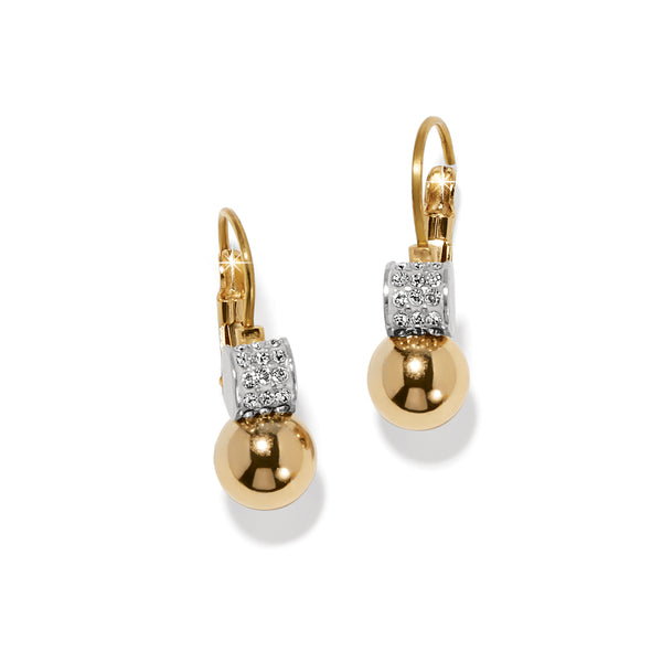 Meridian Petite Leverback Earrings Gold