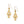Load image into Gallery viewer, Palm Canyon Small Teardrop French Wire Earrings Gold
