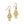 Load image into Gallery viewer, Palm Canyon Small Teardrop French Wire Earrings Gold
