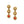 Load image into Gallery viewer, Venetian Gems Post Drop Earrings
