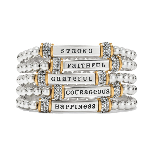 Meridian Strong Two Tone Stretch Bracelet