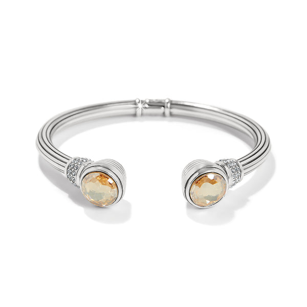 Meridian Aurora Petite Hinge Bangle Silver-Golden