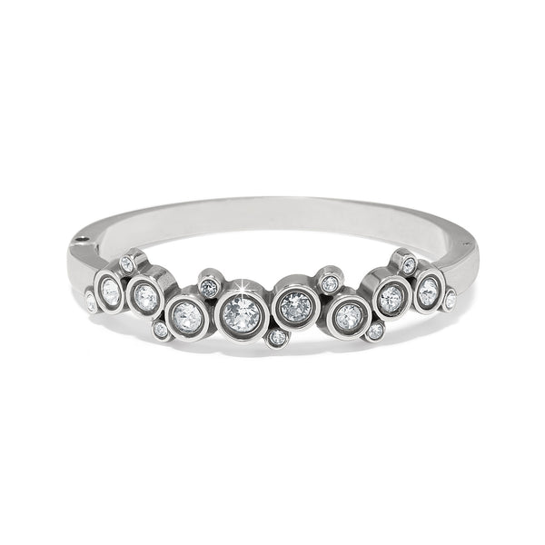 Constella Cluster Hinged Bangle - Clear