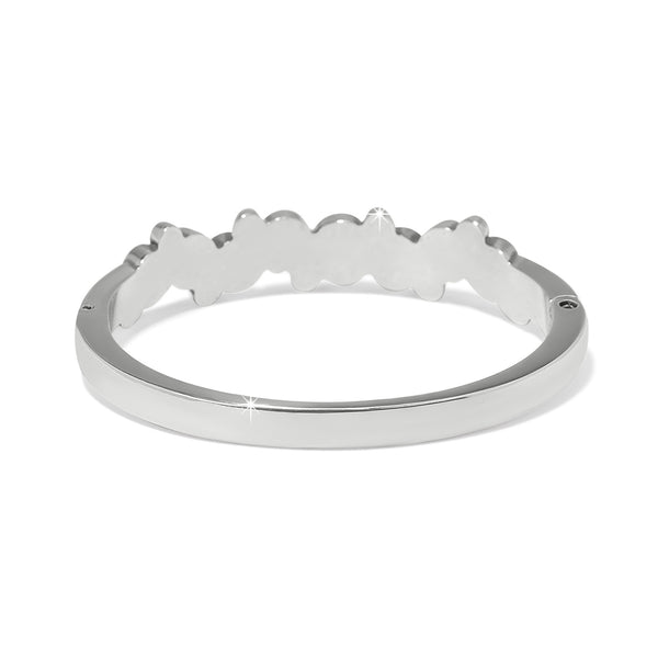 Constella Cluster Hinged Bangle - Blue