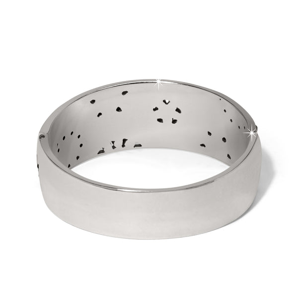 Flora Wide Hinged Bangle Bracelet