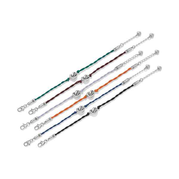 Interlok Single Knot Leather Bracelet - Black