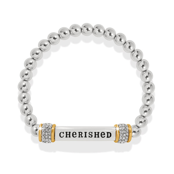 Meridian Cherished Two Tone Stretch Bracelet
