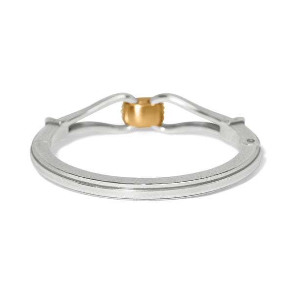 Meridian Classic Hinged Bangle - Two Tone